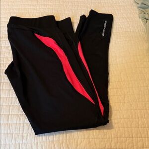 Under Armour Pink and Black Compression Leggings